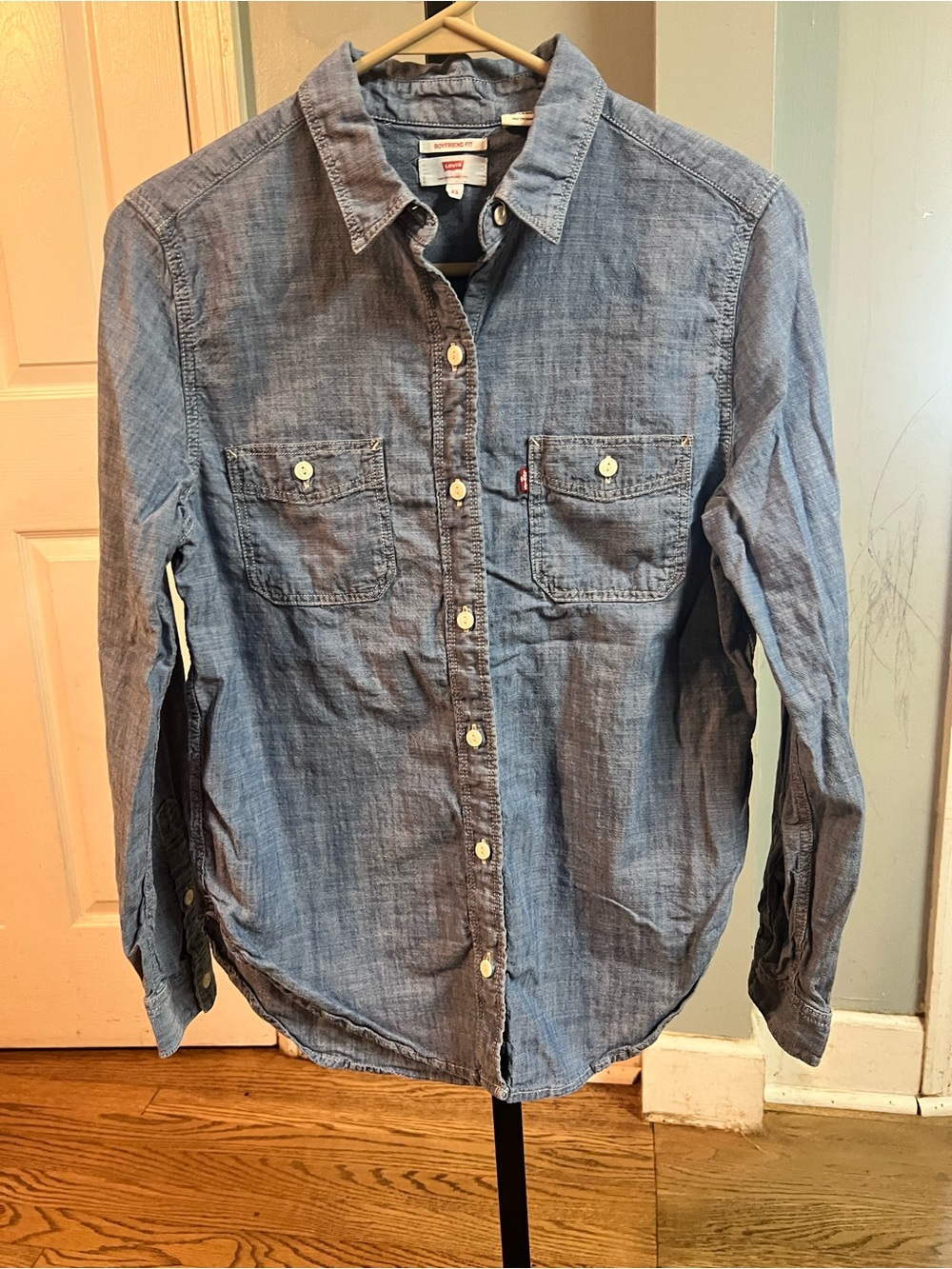 Levi's Blue Chambray Button-Up Shirt